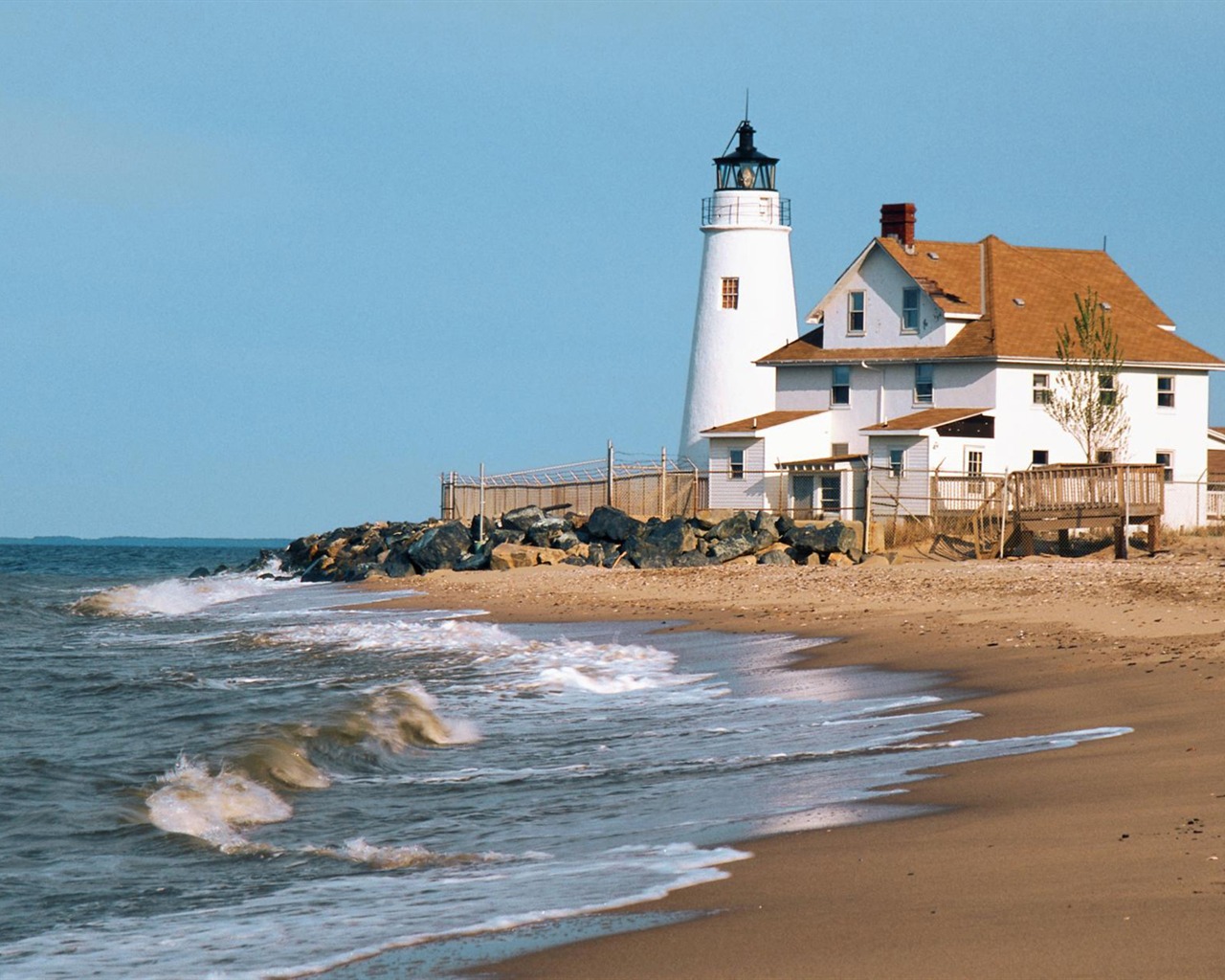 Pobřežní Lighthouse HD Wallpaper #29 - 1280x1024