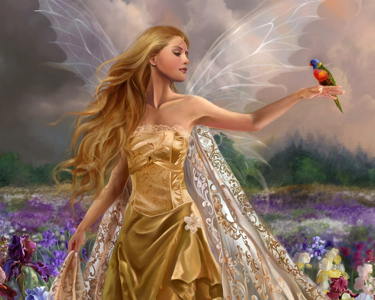 Beautiful women wallpaper fantasy illustrator #22 - 1280x1024