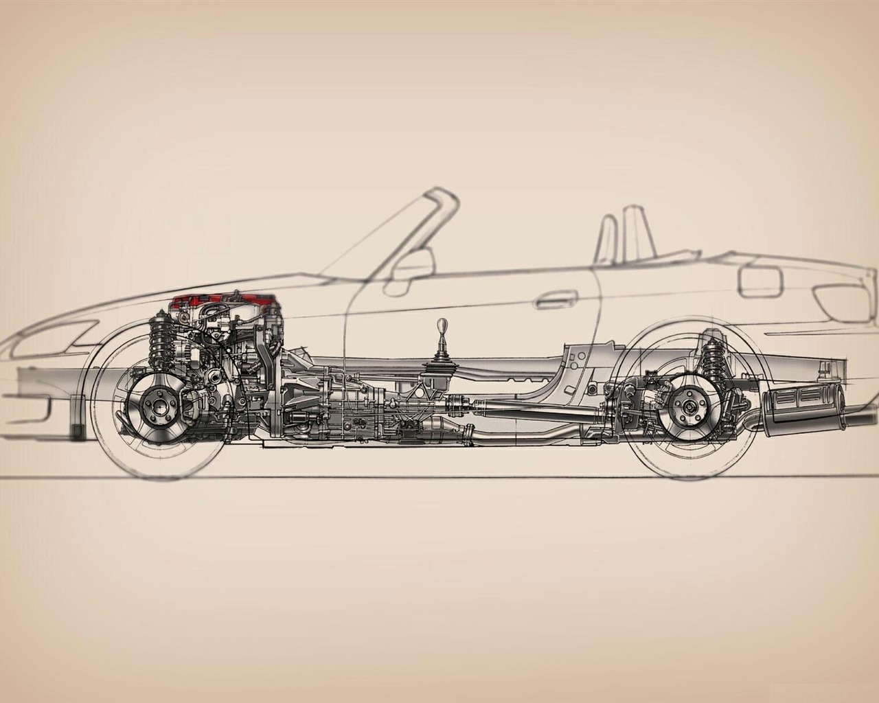 Honda S2000 автомобили обои #19 - 1280x1024