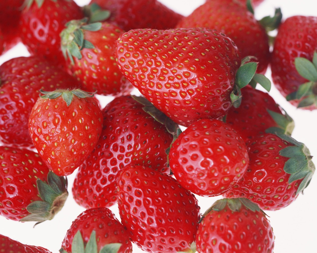 Fond d'écran aux fraises fraîches #1 - 1280x1024