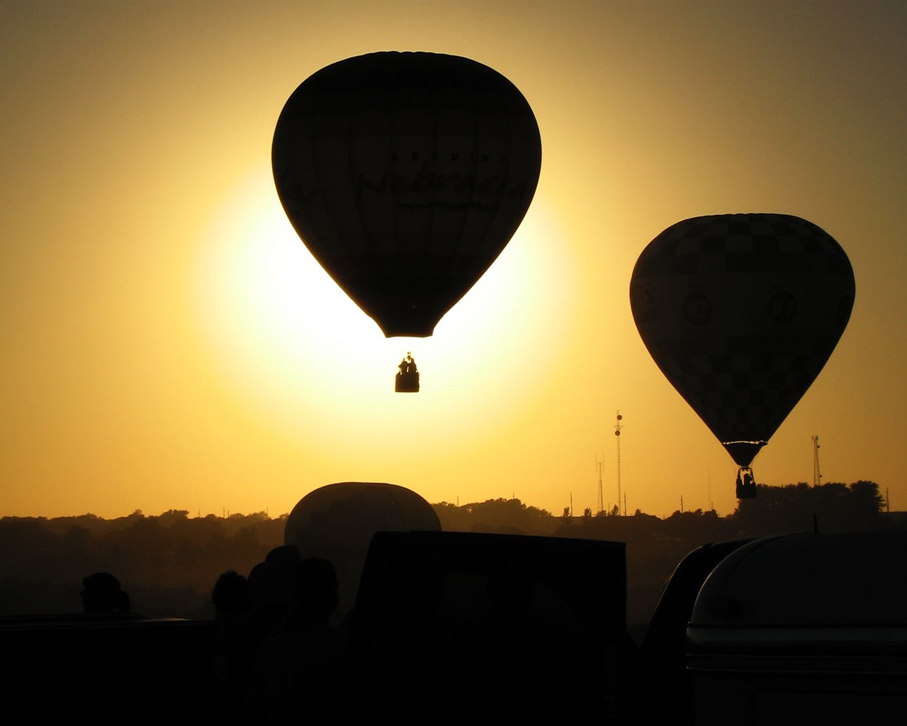 Heißluftballon Tapete #7 - 1280x1024