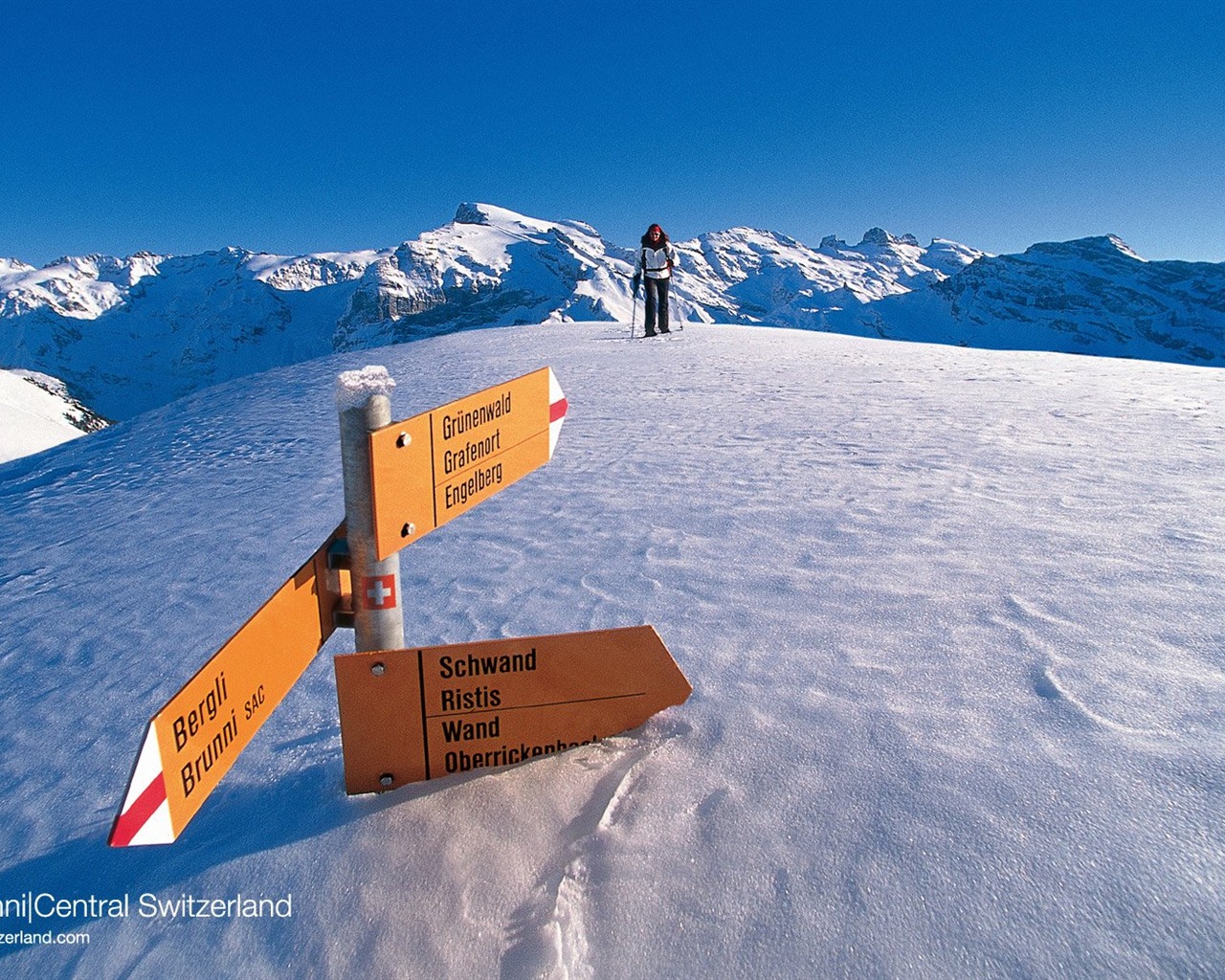 瑞士冬季旅游景点壁纸3 - 1280x1024