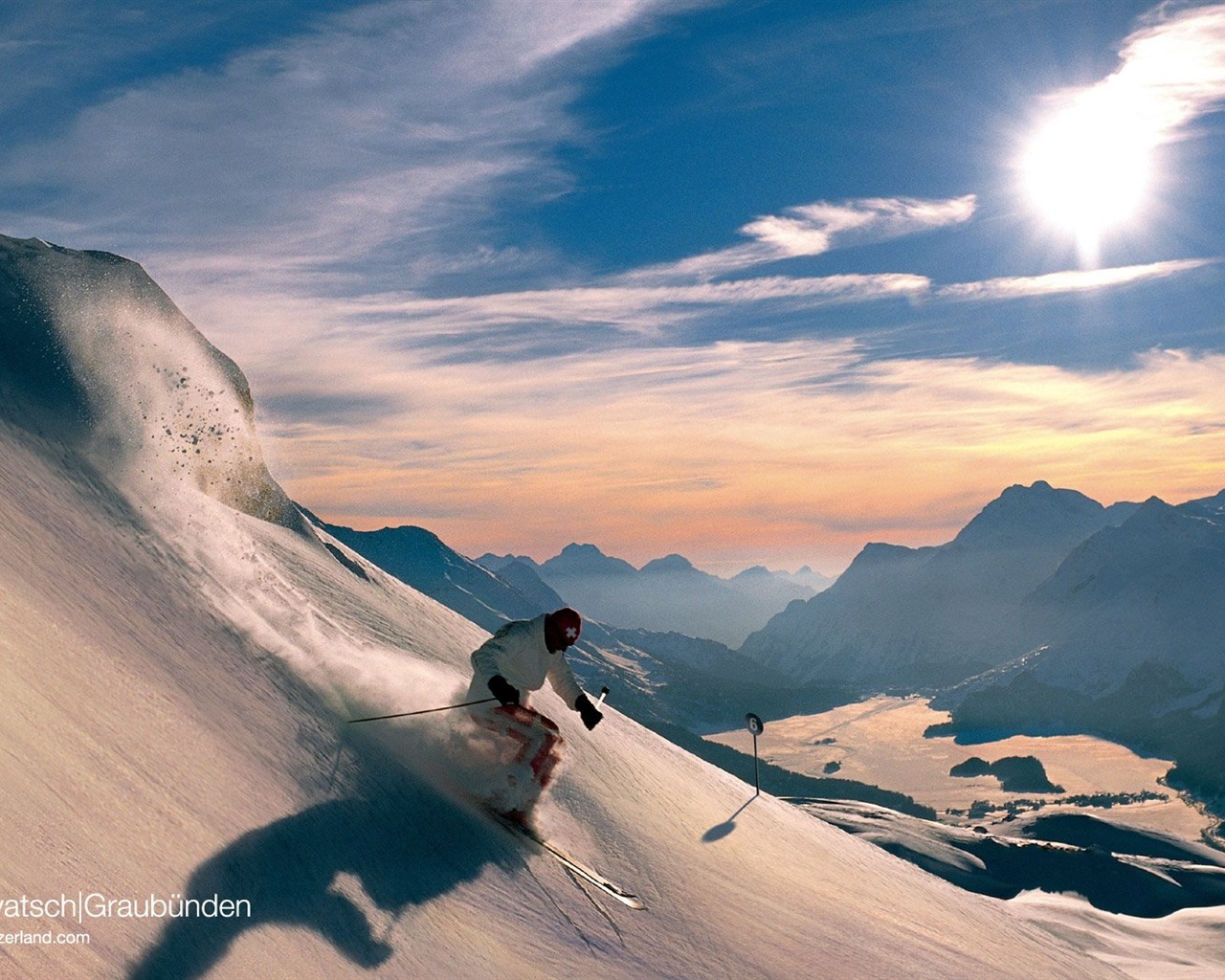 Switzerland Tourism Winter wallpaper #5 - 1280x1024