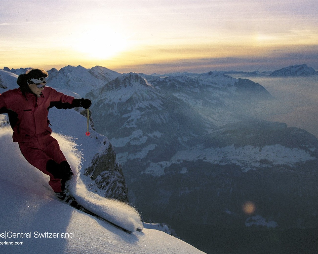 Suisse Tourisme d'hiver de papier peint #12 - 1280x1024