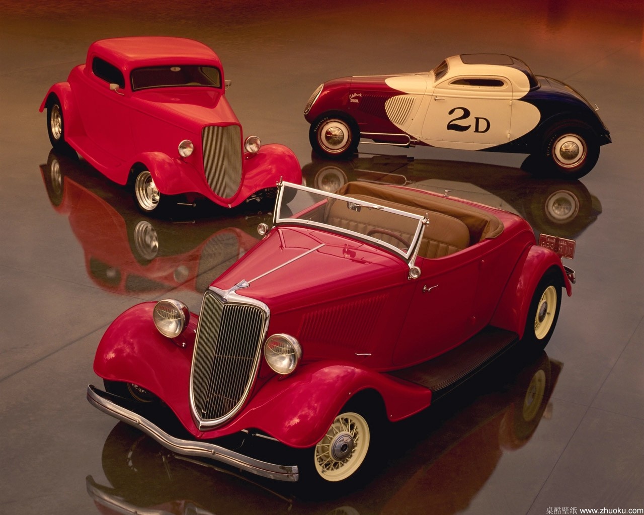 Старинные автомобили модели автомобилей стола #16 - 1280x1024