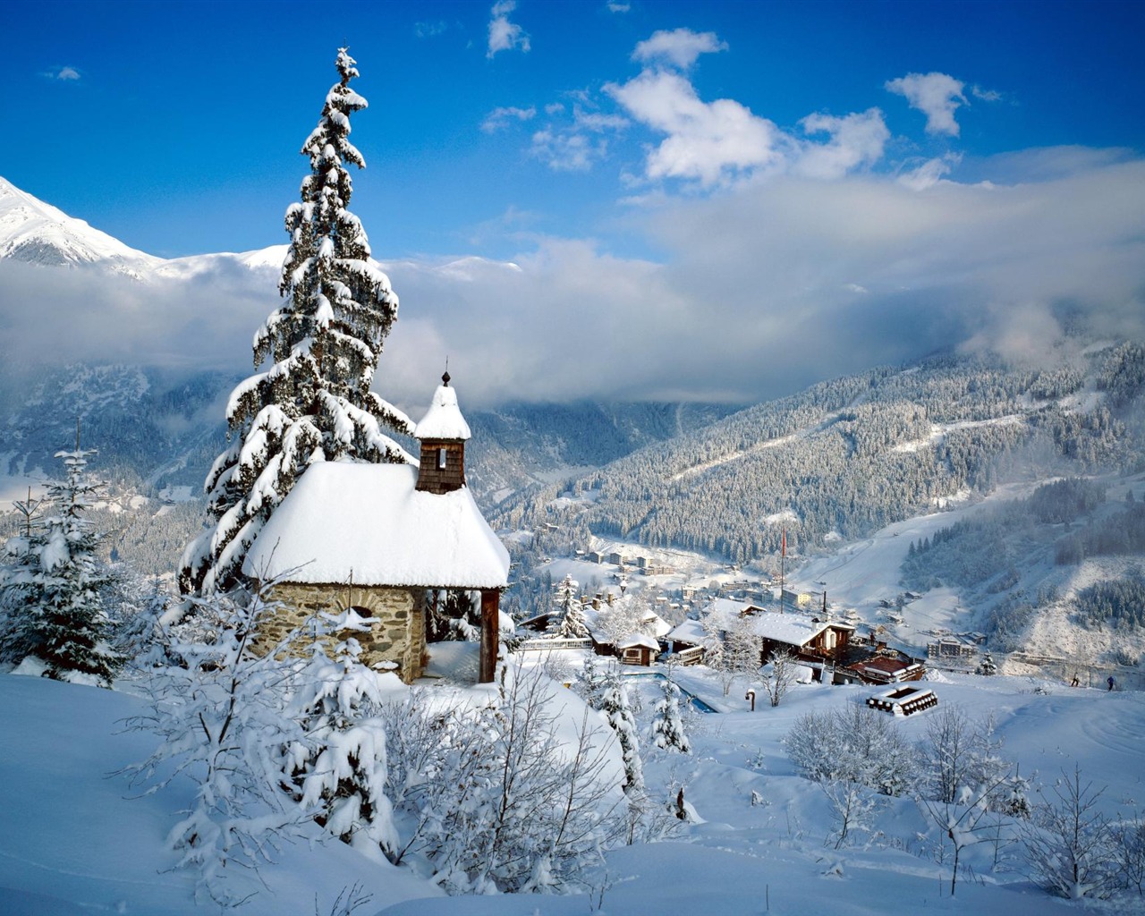 오스트리아 배경 화면의 아름다운 풍경 #14 - 1280x1024