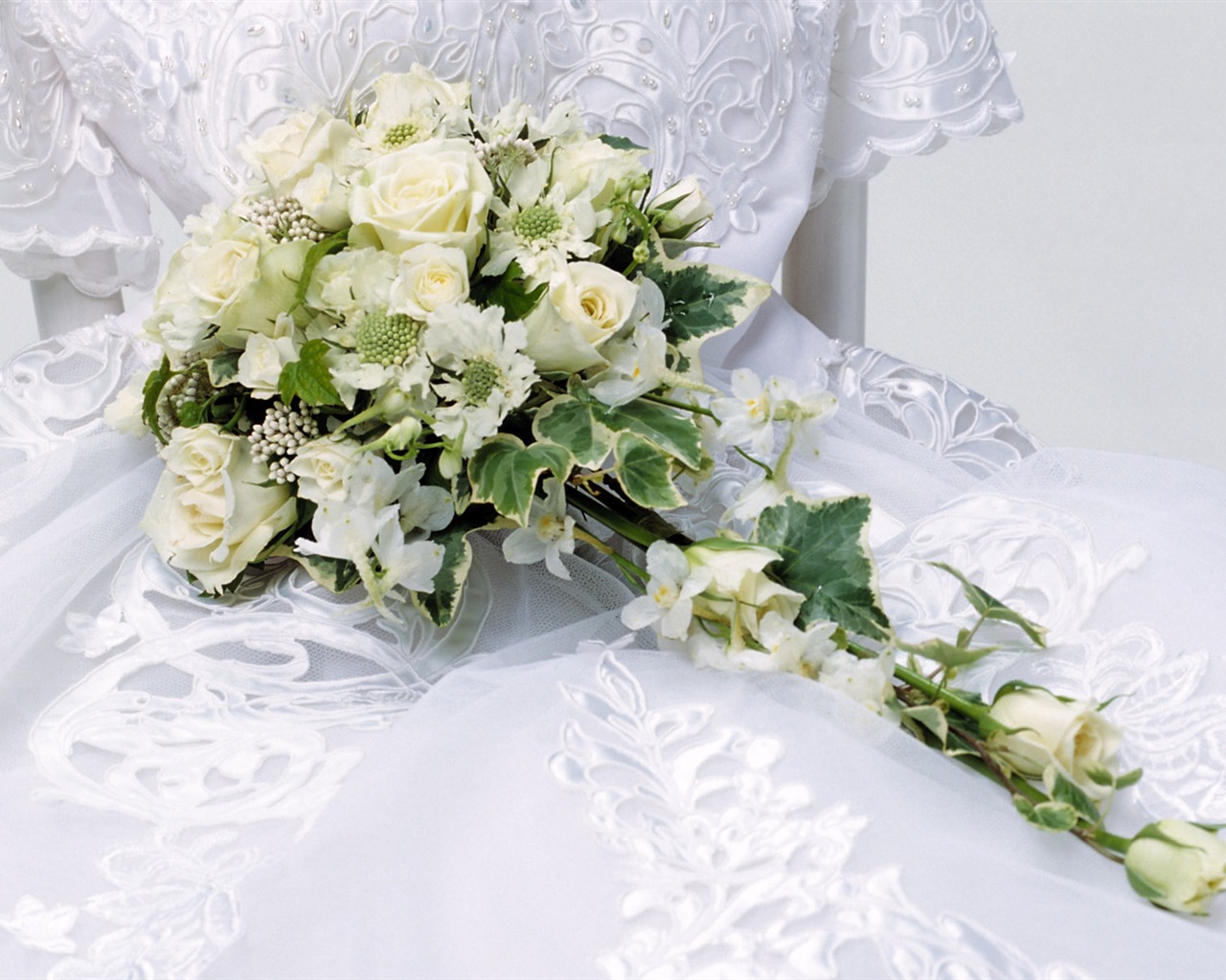 Свадебный цветок обручальное кольцо, обои (1) #3 - 1280x1024