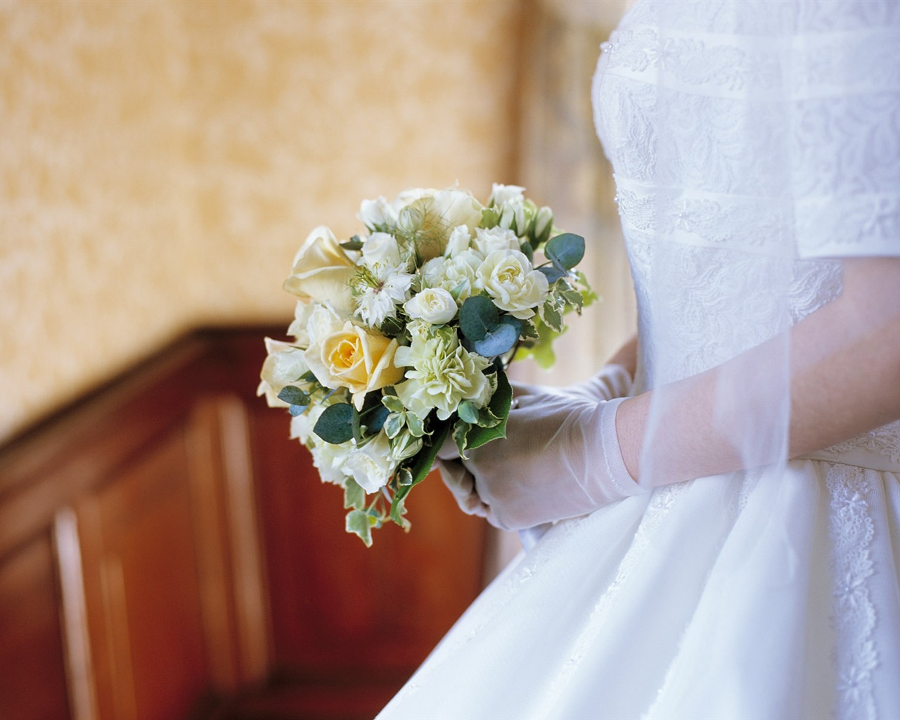 Свадебный цветок обручальное кольцо, обои (1) #13 - 1280x1024
