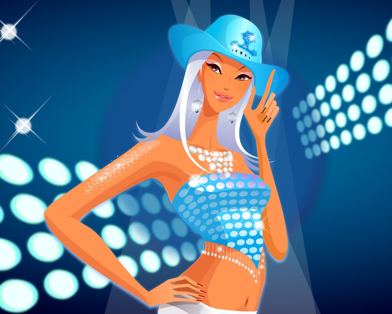 Vector PUB Girls Wallpaper #6 - 1280x1024