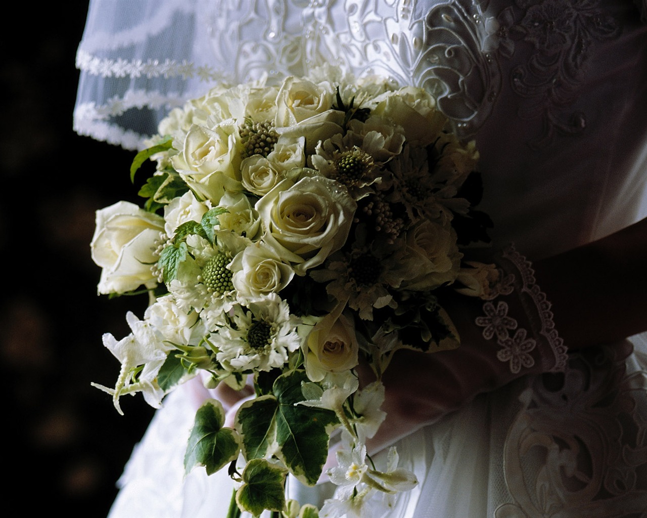 Свадебный цветок обручальное кольцо, обои (2) #15 - 1280x1024