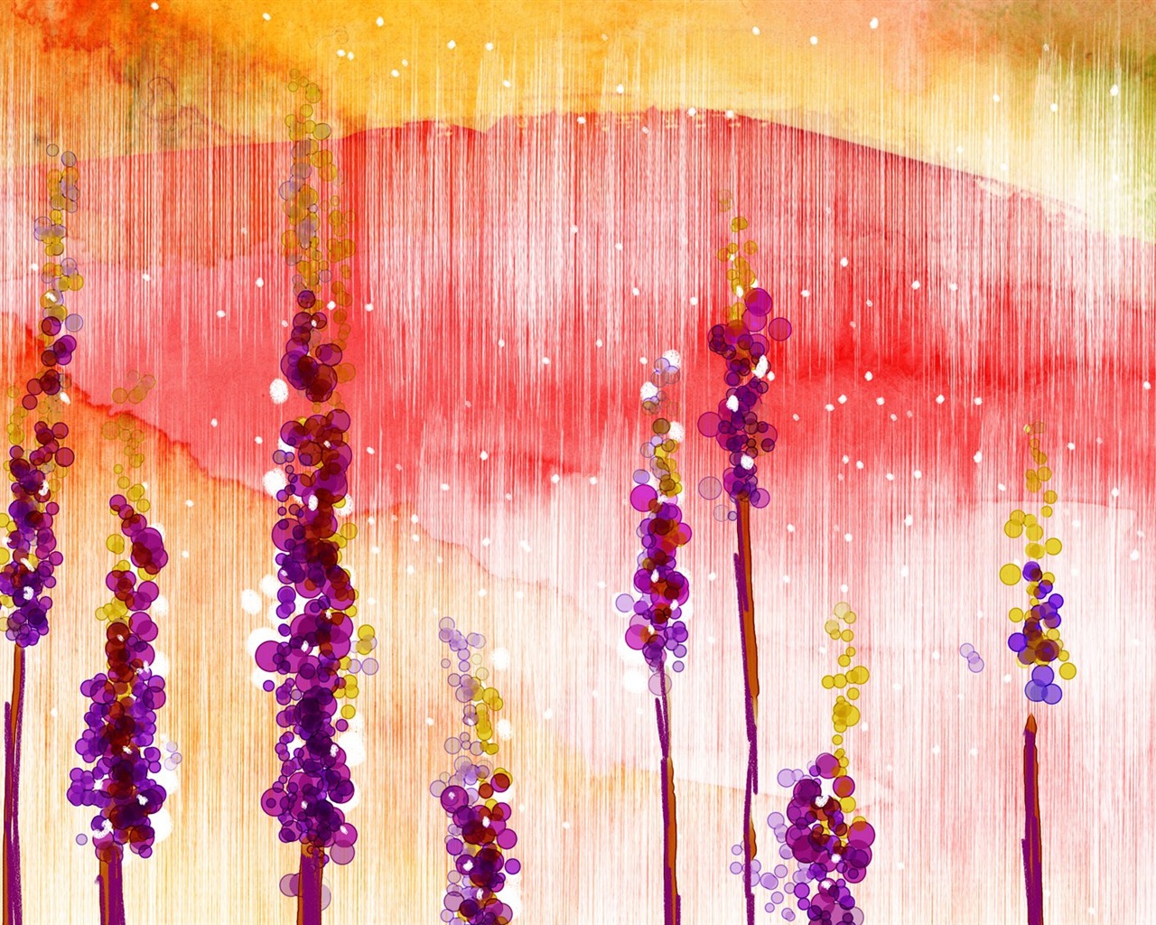 papel tapiz floral diseño ilustración #11 - 1280x1024