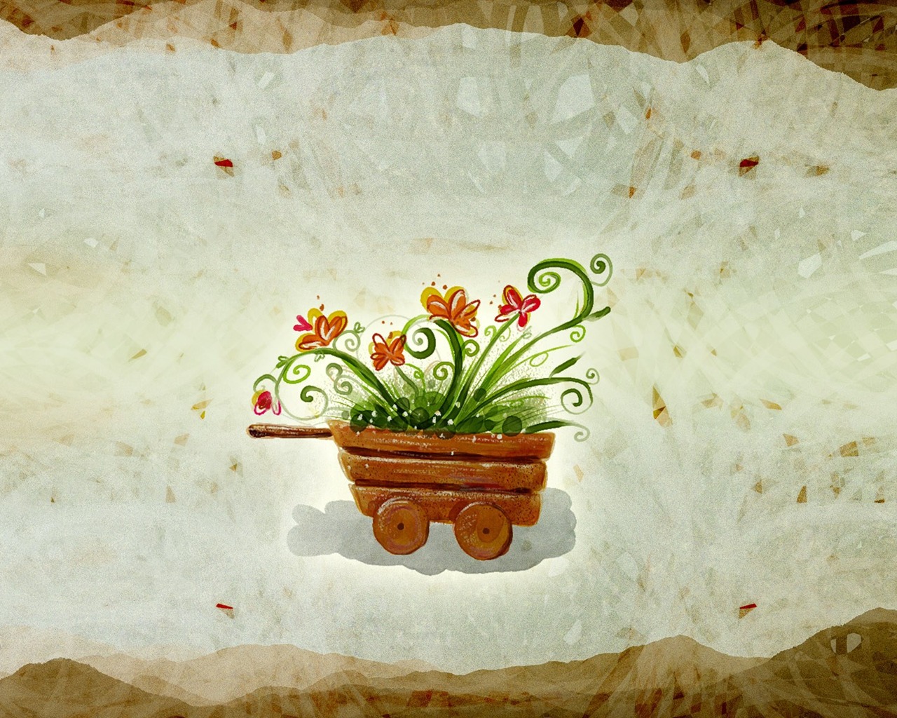 papel tapiz floral diseño ilustración #18 - 1280x1024