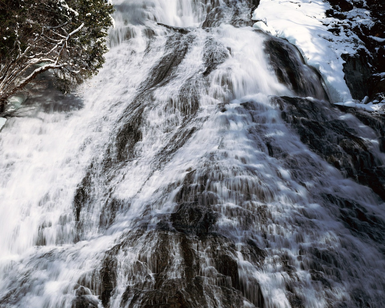 Waterfall streams HD Wallpapers #4 - 1280x1024