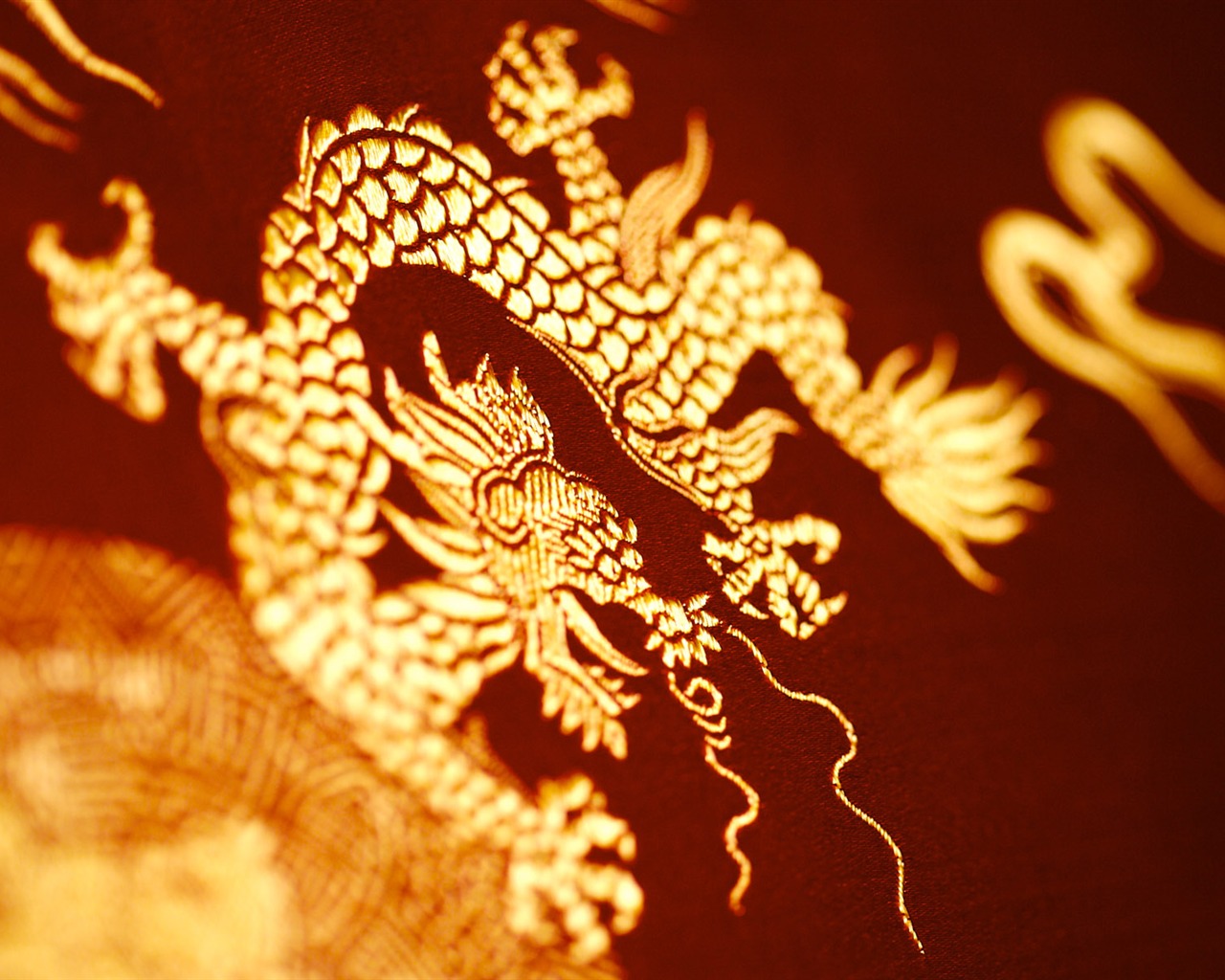 中国風の絶妙な刺繍壁紙 #10 - 1280x1024