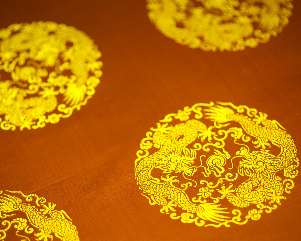 中国風の絶妙な刺繍壁紙 #11 - 1280x1024