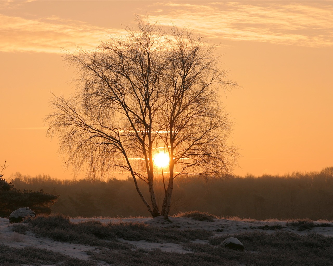 Glow du coucher du soleil HD Wallpaper exquise (1) #16 - 1280x1024