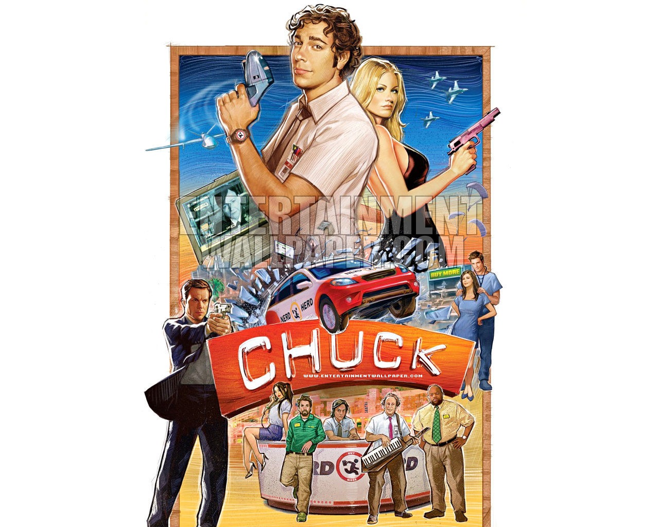 Chuck fondo de pantalla #33 - 1280x1024