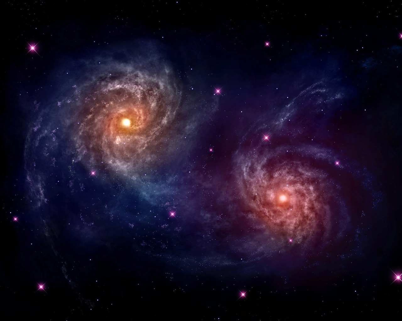 univers infini, la belle Star Wallpaper #8 - 1280x1024