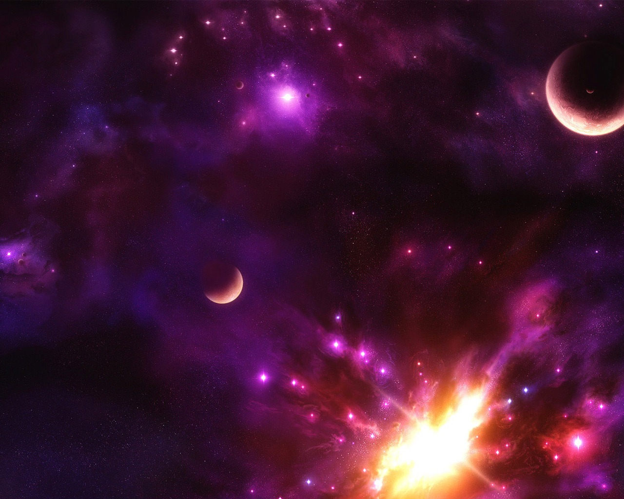Unendlichen Universums, das schöne Star Wallpaper #17 - 1280x1024