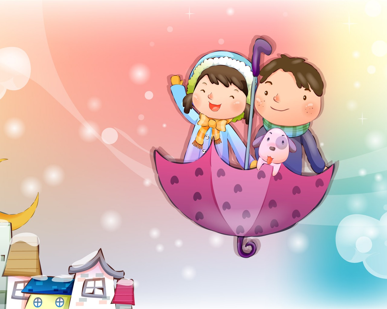 Vector Kinder's Happy Wallpaper (4) #2 - 1280x1024