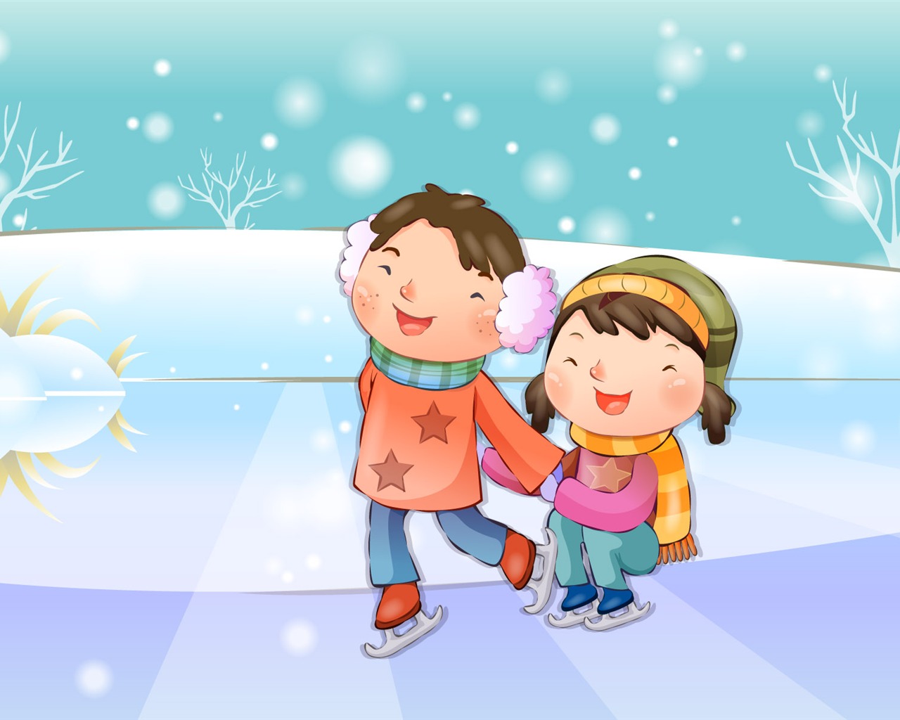 Vector children's Happy Wallpaper (4) #7 - 1280x1024