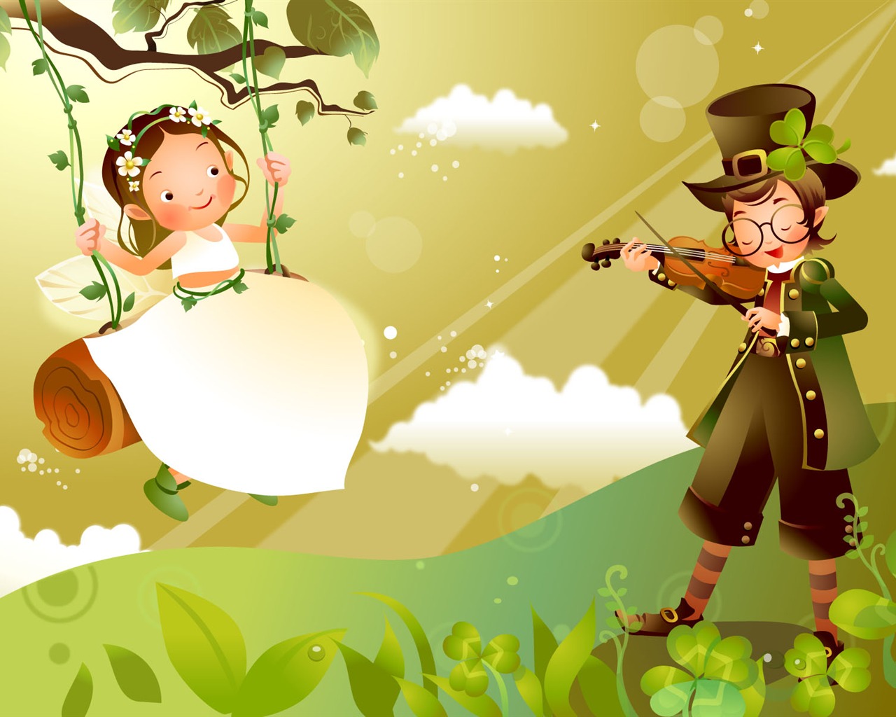 Fairy Tales Vector Wallpaper (2) #20 - 1280x1024