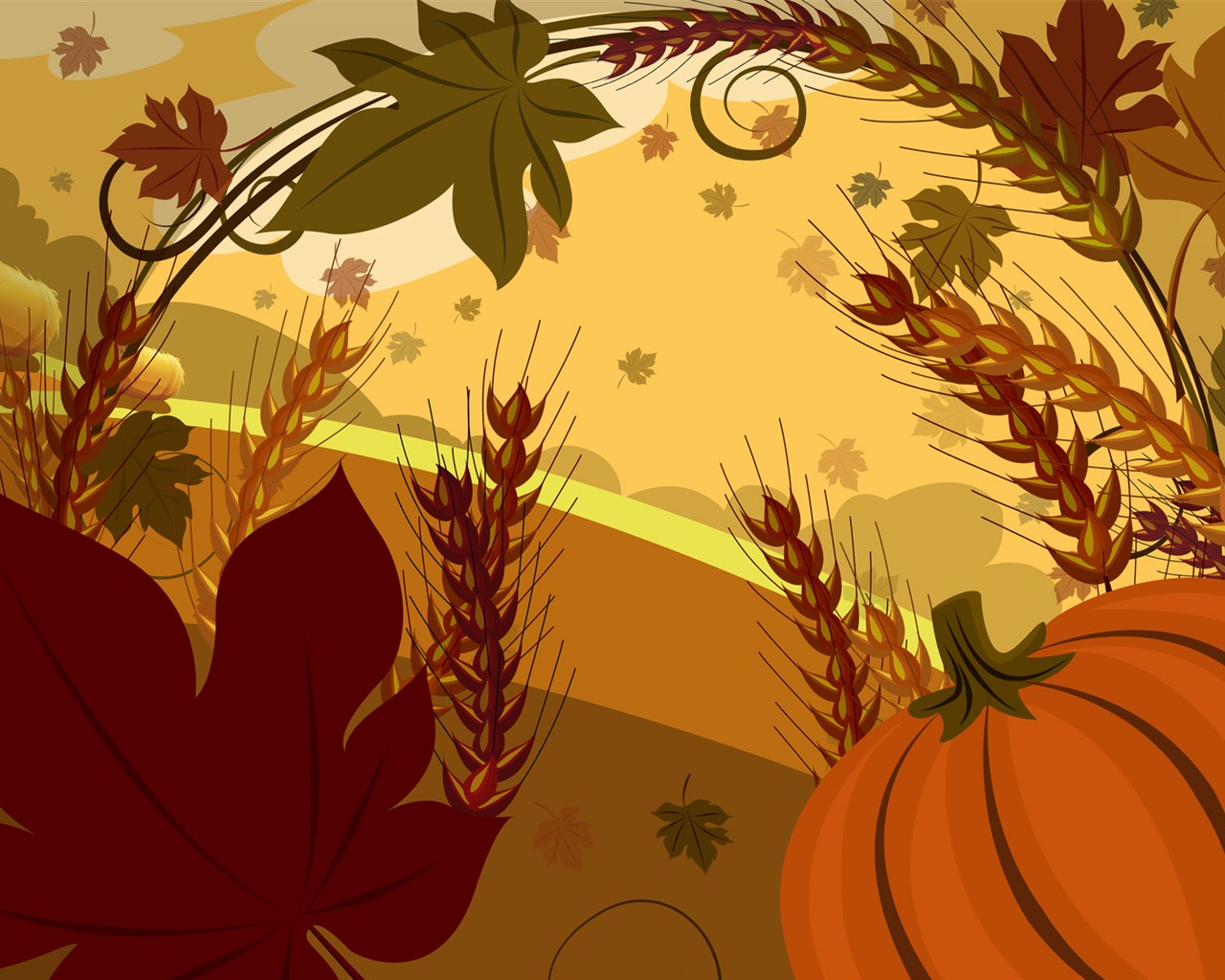 Thanksgiving theme wallpaper (3) #16 - 1280x1024