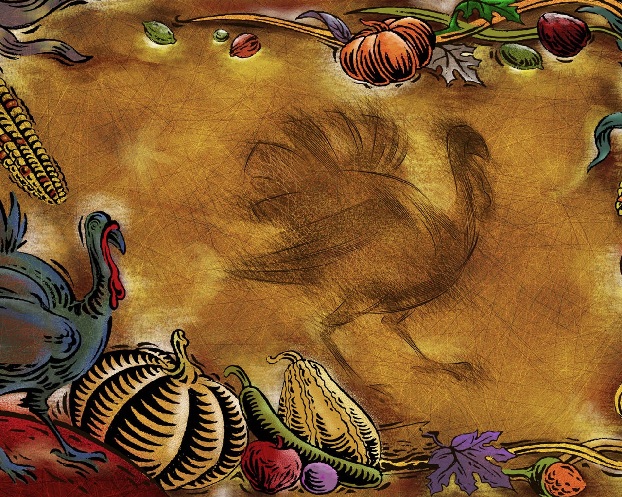Thanksgiving theme wallpaper (3) #20 - 1280x1024