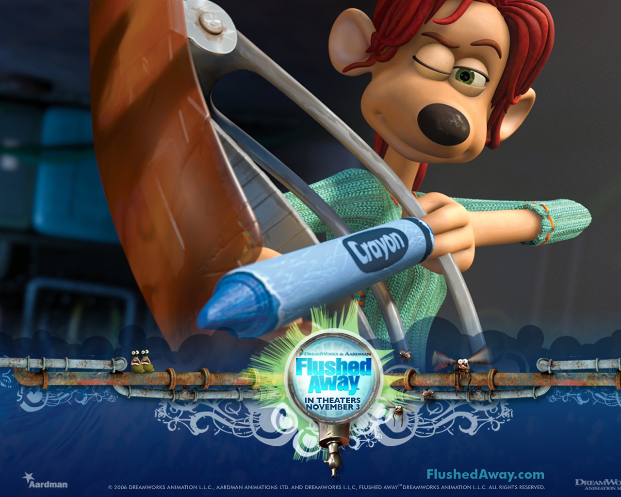 Flushed Away wallpaper #11 - 1280x1024