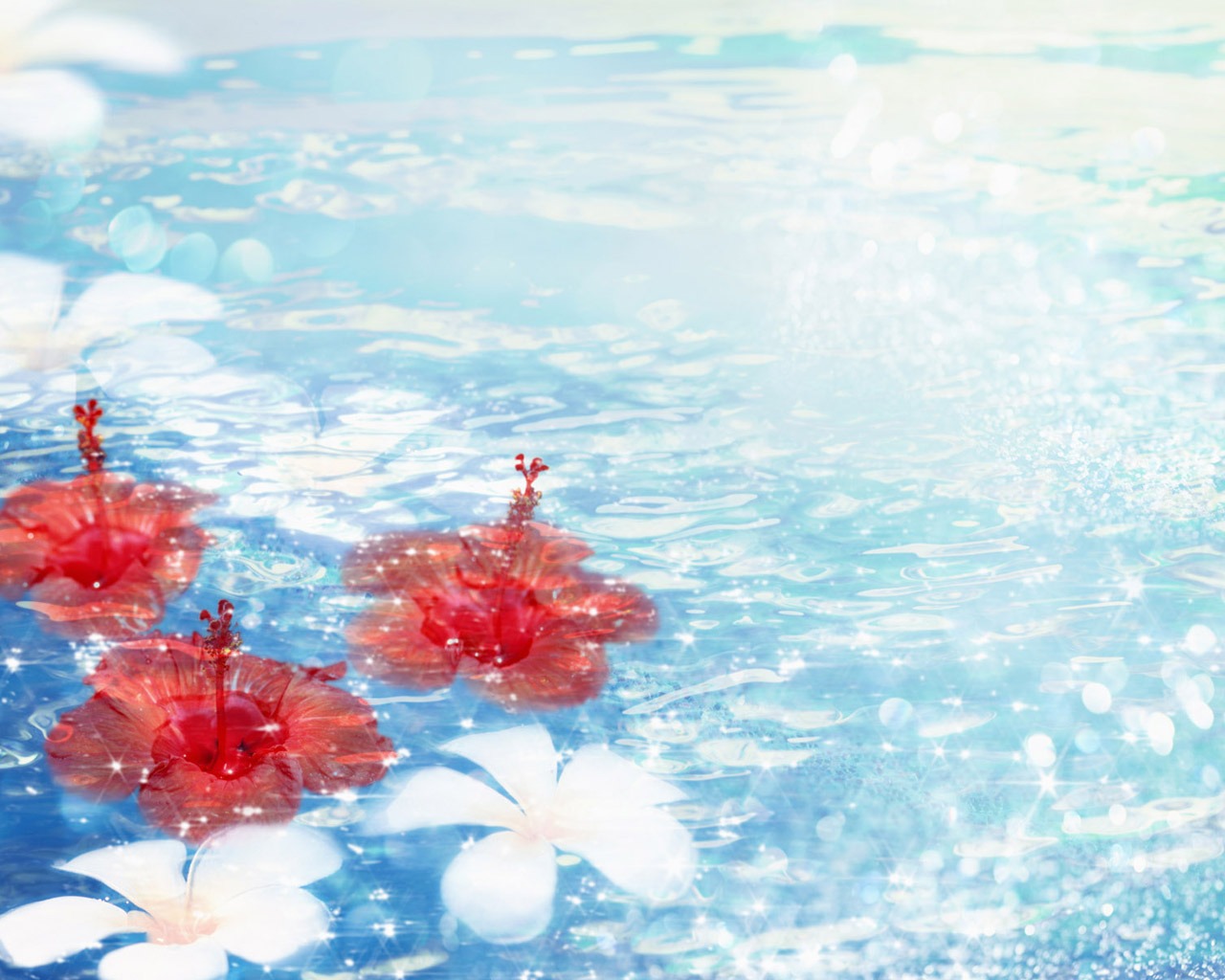 Fantasy CG Hintergrund Flower Wallpapers #19 - 1280x1024