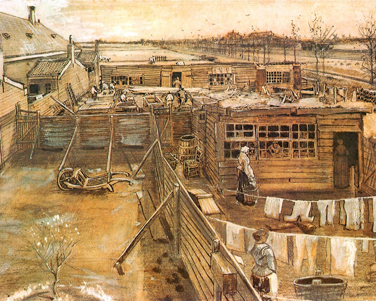 Vincent Van Gogh papier peint peinture (2) #15 - 1280x1024
