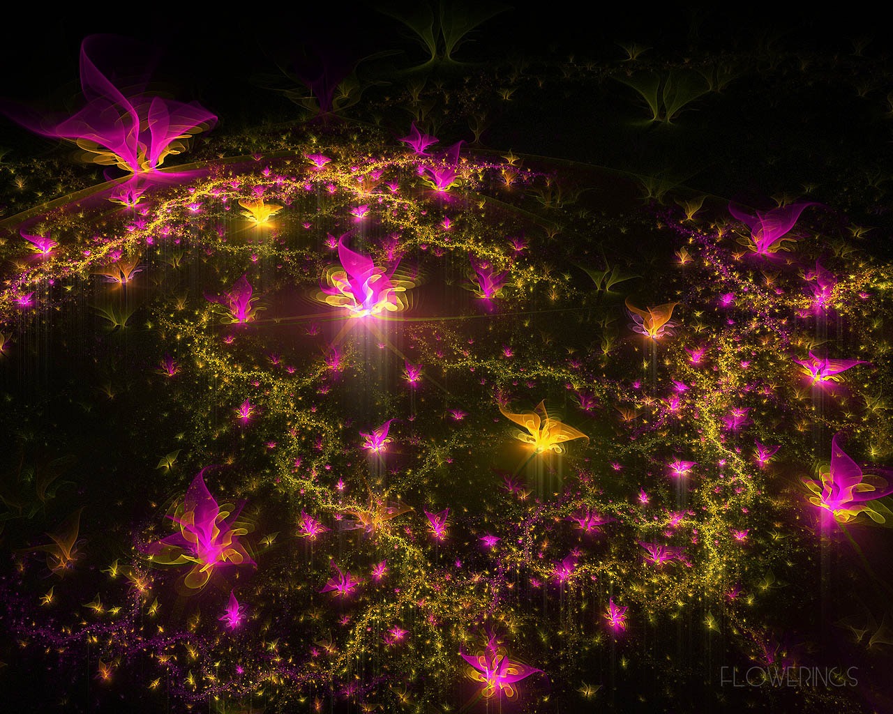 Dream Wallpaper Design fleurs (3) #8 - 1280x1024