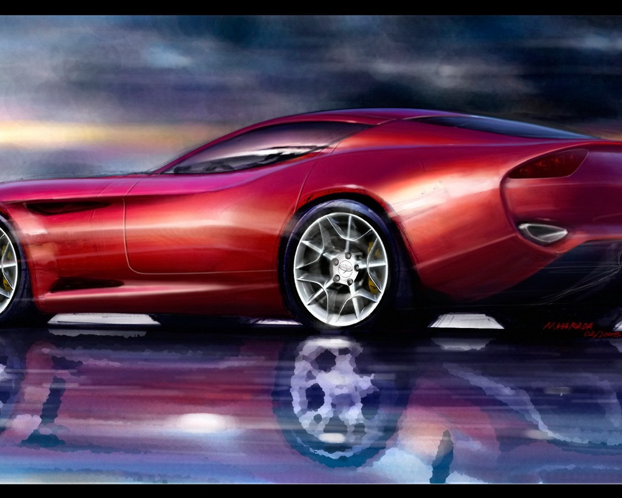 Zagato는 - Perana부터 Z - 하나 스포츠카 디자인 #1 - 1280x1024
