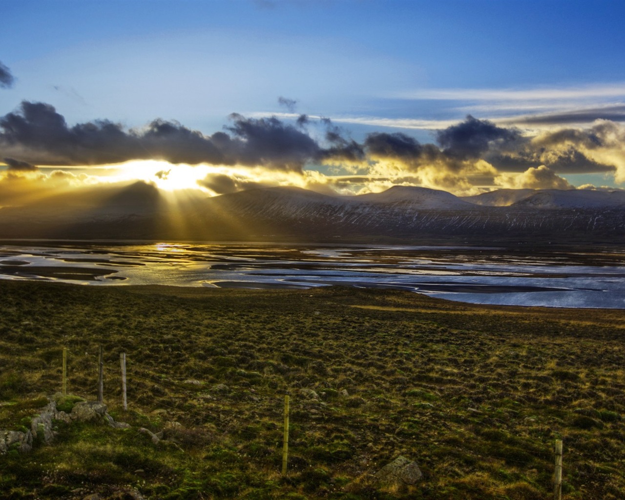 아이슬란드어 풍경의 HD 월페이퍼 (2) #7 - 1280x1024