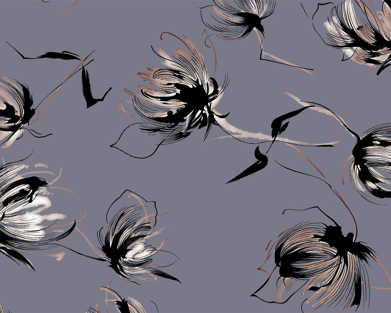 合成の花の壁紙(1) #13 - 1280x1024