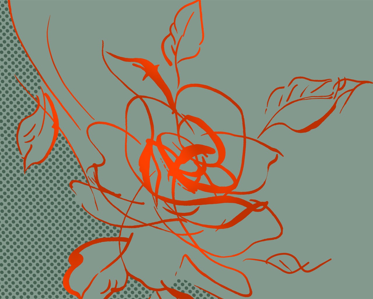 合成の花の壁紙(1) #14 - 1280x1024