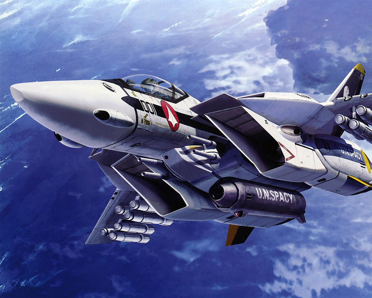 Macross fighter wallpaper (1) #19 - 1280x1024