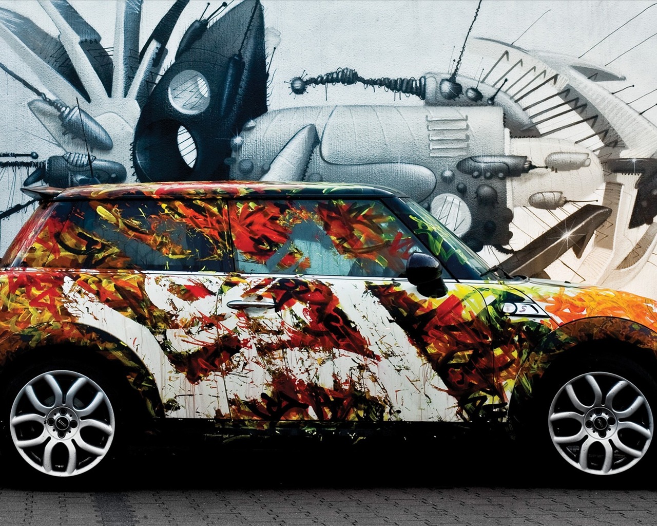 Personalized painted car wallpaper #9 - 1280x1024