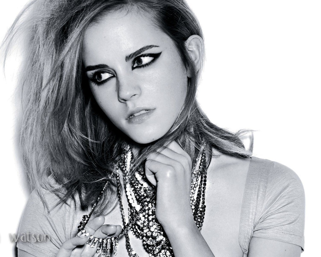 Emma Watson hermoso fondo de pantalla #32 - 1280x1024