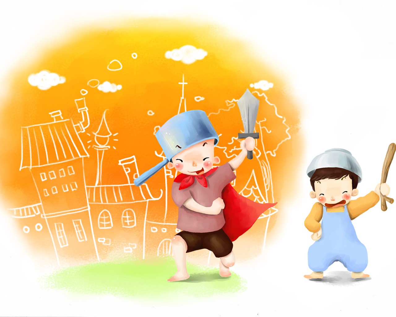 Widescreen wallpaper childhood dream (2) #11 - 1280x1024