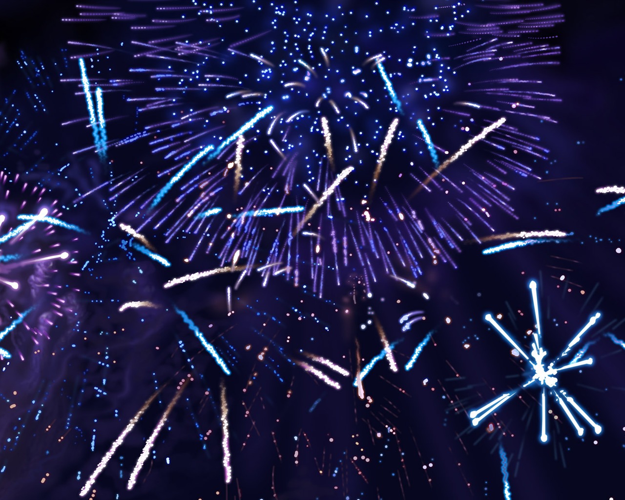 Colorful fireworks HD wallpaper #9 - 1280x1024