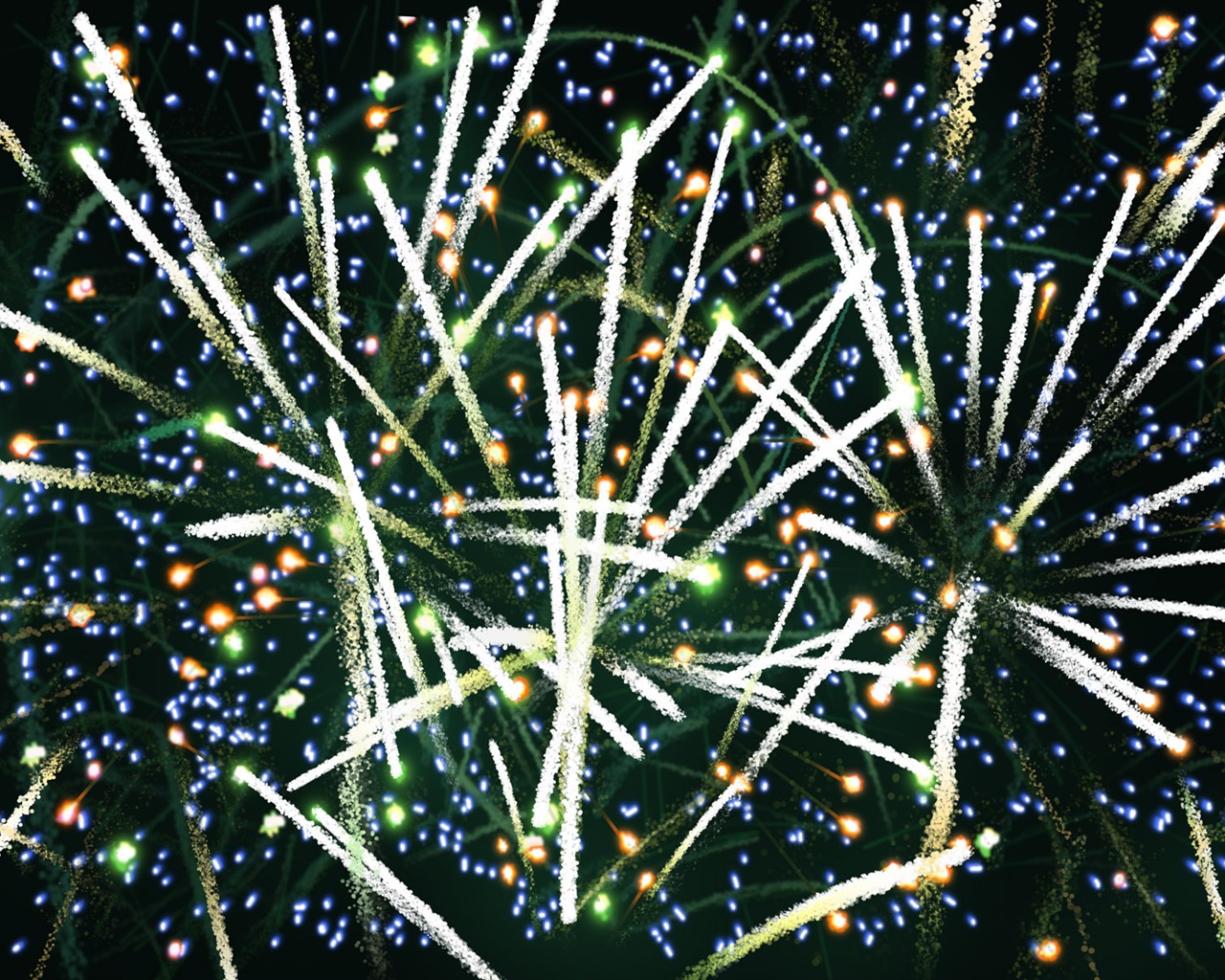 Colorful fireworks HD wallpaper #10 - 1280x1024