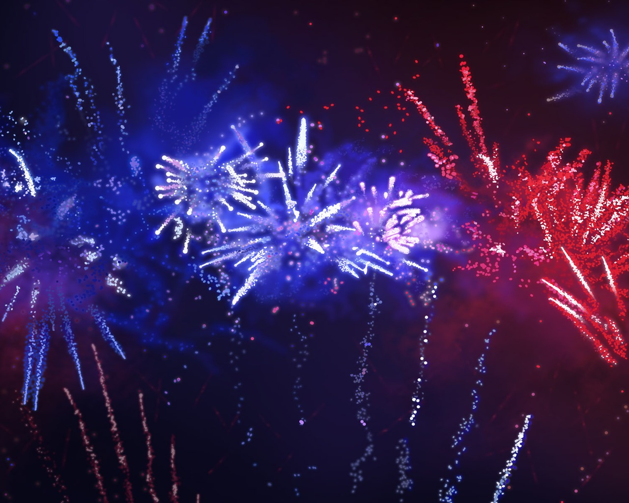 Colorful fireworks HD wallpaper #12 - 1280x1024