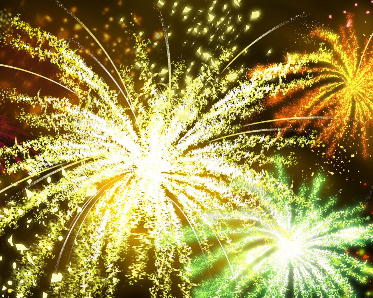 Colorful fireworks HD wallpaper #17 - 1280x1024