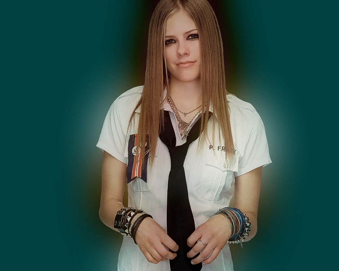Avril Lavigne krásnou tapetu (2) #4 - 1280x1024