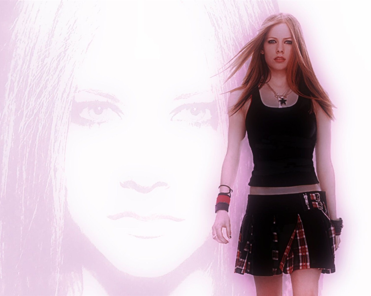 Avril Lavigne krásnou tapetu (2) #5 - 1280x1024