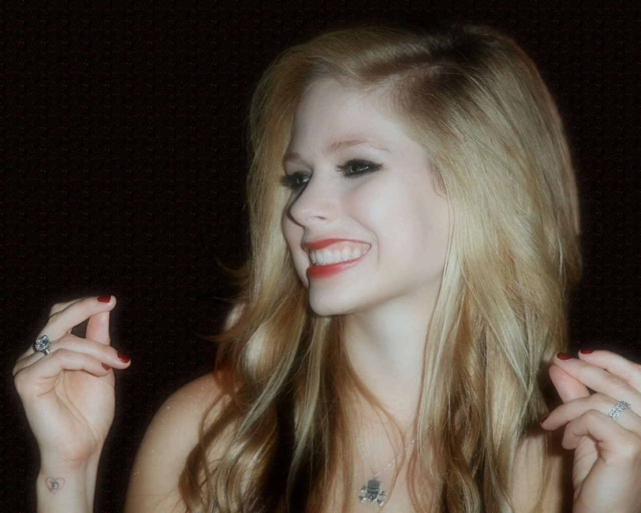 Avril Lavigne krásnou tapetu (2) #12 - 1280x1024