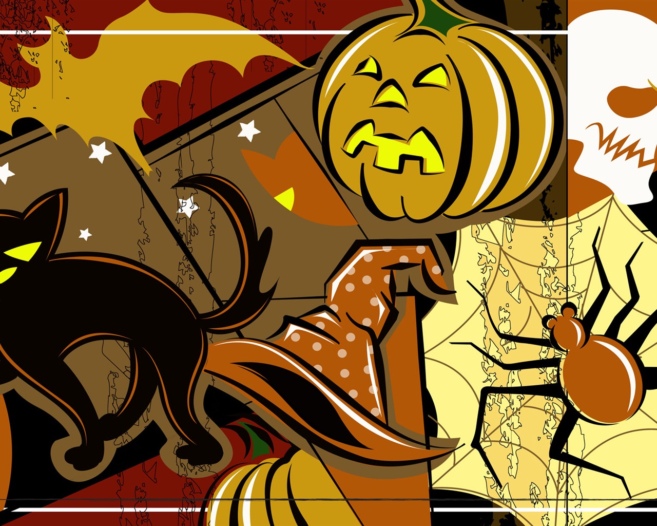 Halloween Téma Tapety na plochu (4) #13 - 1280x1024