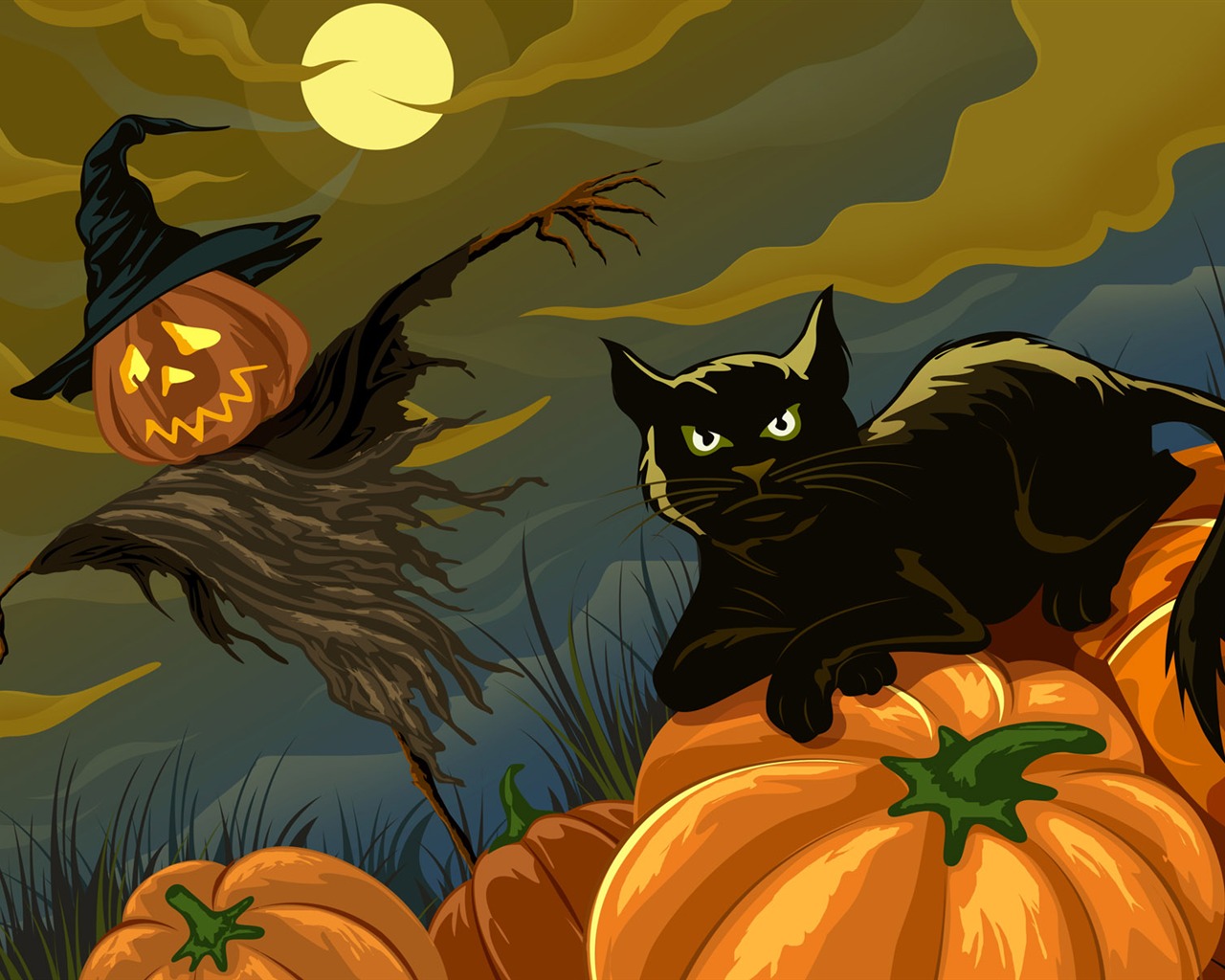 Halloween Téma Tapety na plochu (4) #15 - 1280x1024