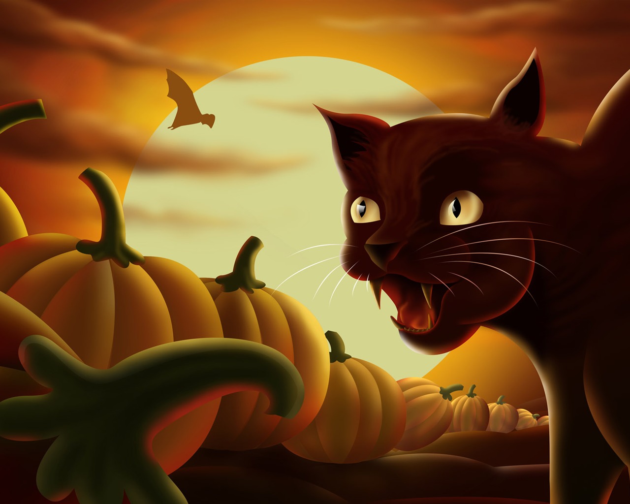 Fonds d'écran thème de l'Halloween (5) #5 - 1280x1024